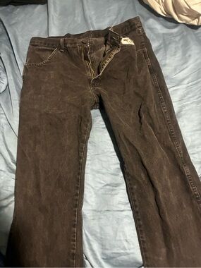 Men's Black Straight-Leg Pants